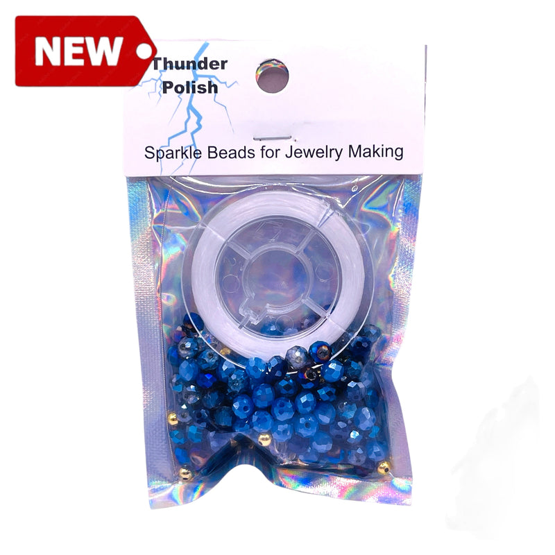 Thunder Polish Glass Crystal Sapphire Bead Kits Beadorea