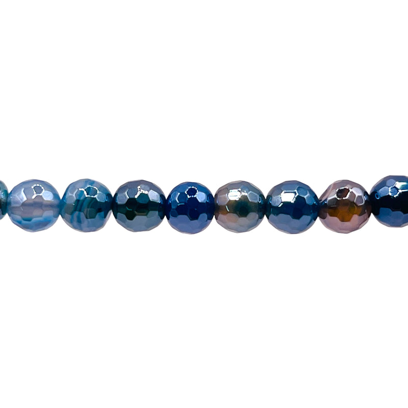 8mm Round Cut Agate Sapphire Shine