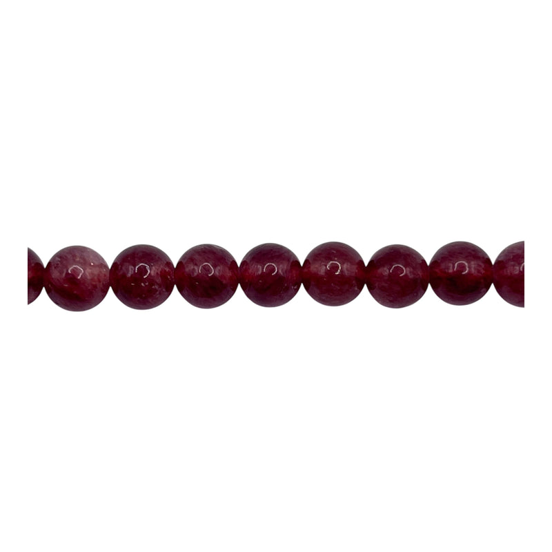 6mm Round Russian Strawberry Quartz