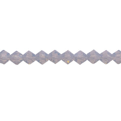 6mm Thunder Polish Glass Crystal Bicone Opal