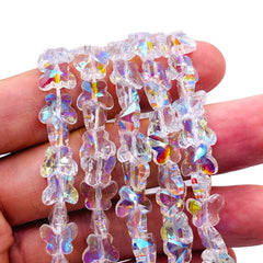 10mm Butterfly Glass Crystal Super AB