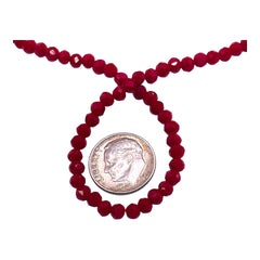 4mm Thunder Polish Glass Crystal Roundel Cut Ruby Jade