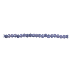 3mm Thunder Polish Glass Crystal Roundel Cut Gray Blue