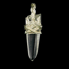 Supreme Quality Lemurian Pendant Master Wrapped Wired Technique Small