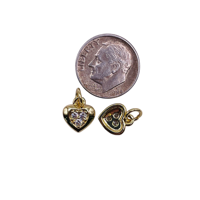 10x9mm Heart Charm