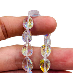 12x9mm Teardrop Glass Crystal Super AB