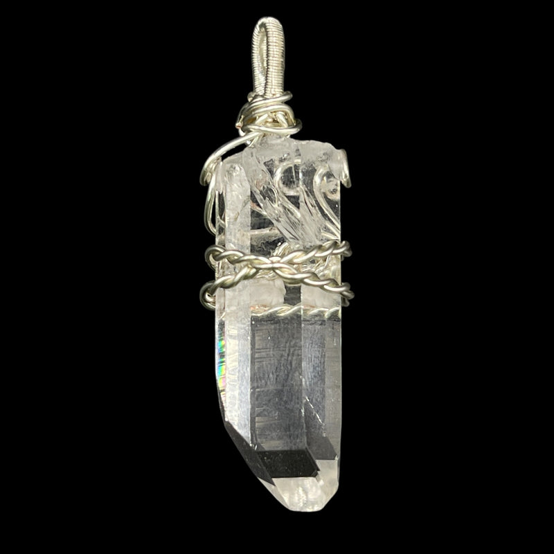 Supreme Quality Lemurian Pendant Master Wrapped Wired Technique Medium