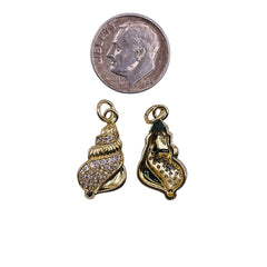 20x11mm Spiral Sea Shell Charm