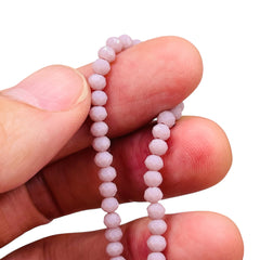 4mm Thunder Polish Glass Crystal Roundel Cut Plum
