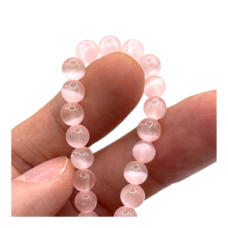 6mm Super Cat Eye(Gypsum) Pink