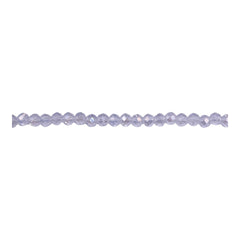 3mm Thunder Polish Glass Crystal Roundel Cut Opal AB