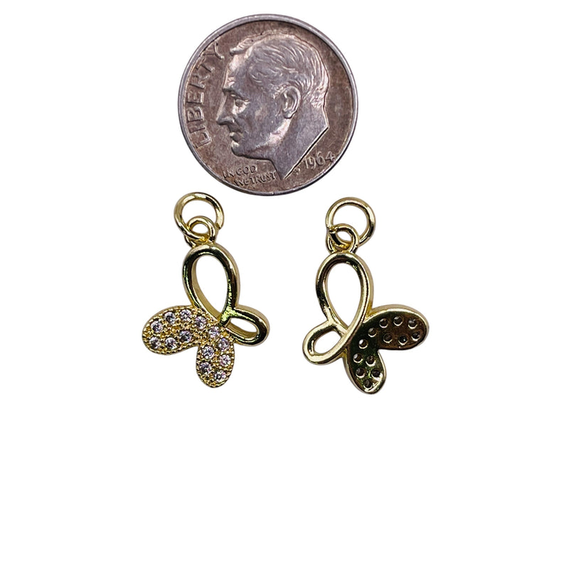 17x12mm Butterfly Charm