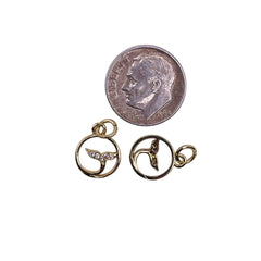 12x10mm Whale Tail Charm