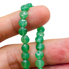 6mm Coin Cut Green Aventurine