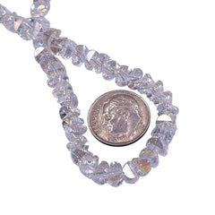 6mm Crescent Glass Crystal Clear Super AB