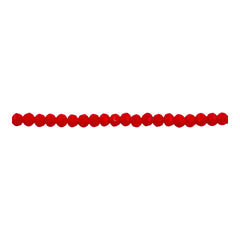 3mm Thunder Polish Glass Crystal Roundel Cut Lt. Ruby Jade