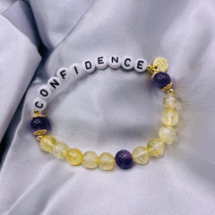 Confidence Customized Message Bracelet