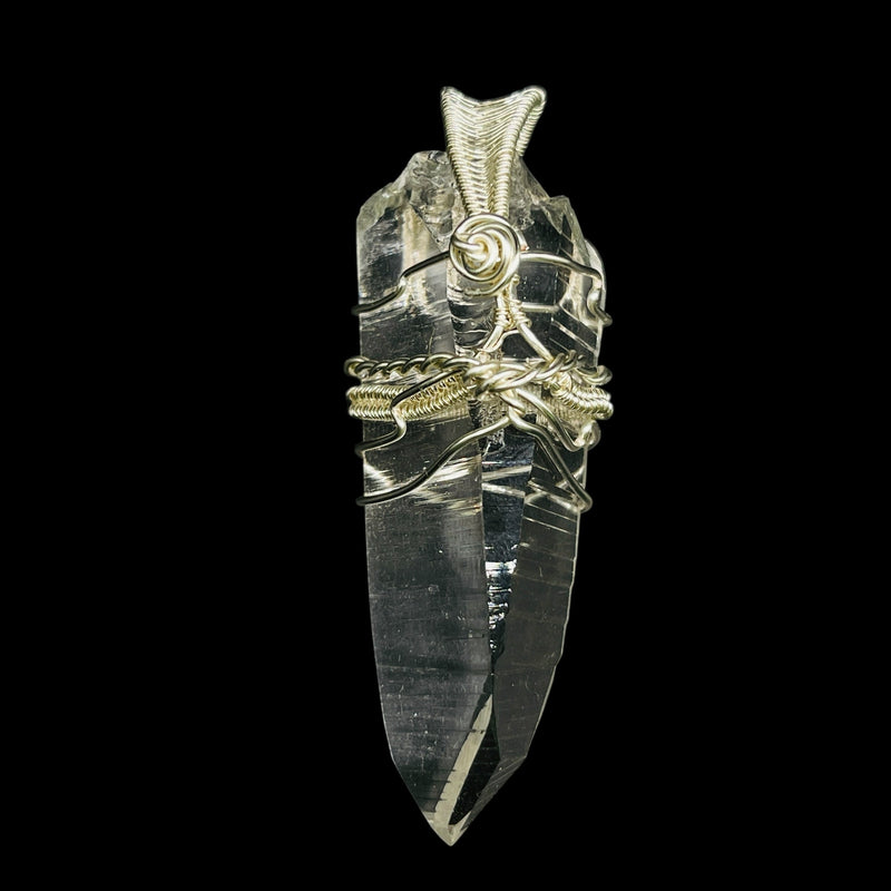 Supreme Lemurian Pendant Master Wrapped Wired Technique Large