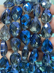 Glass Crystal Tear Drop 8” Long 12pcs