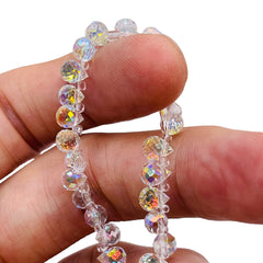 6x4mm Teardrop Glass Crystal Super AB