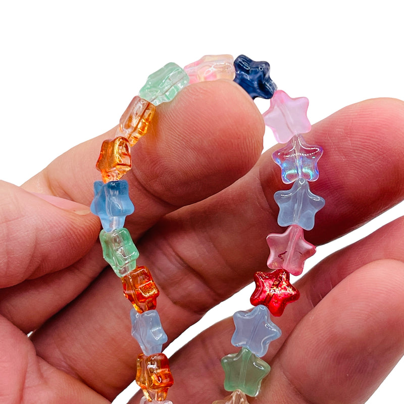 8mm Star Lampwork Glass