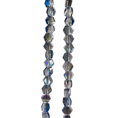4mm Hexagon Glass Crystal Magic Blue