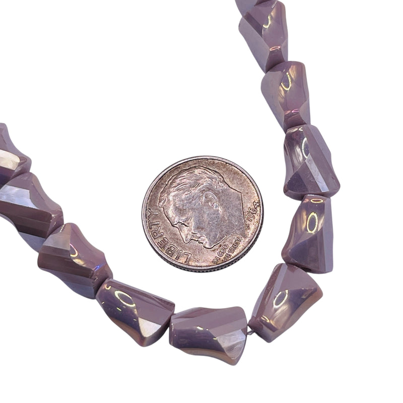 10x8mm Twisted Bow Tie Glass Crystal Lavender AB