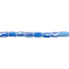 6x4mm Cylinder Glass Crystal Seaform Super AB