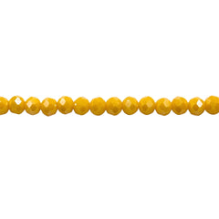 4mm Thunder Polish Glass Crystal Roundel Cut Banana Jade AB
