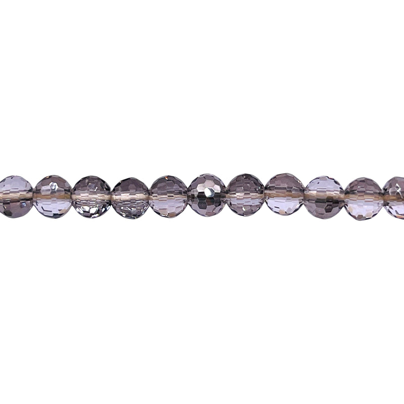 6mm Thunder Polish Round Disco Cut Silver Gray