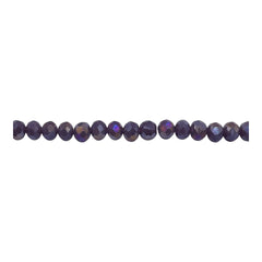 4mm Thunder Polish Glass Crystal Roundel Cut Purple Jade AB
