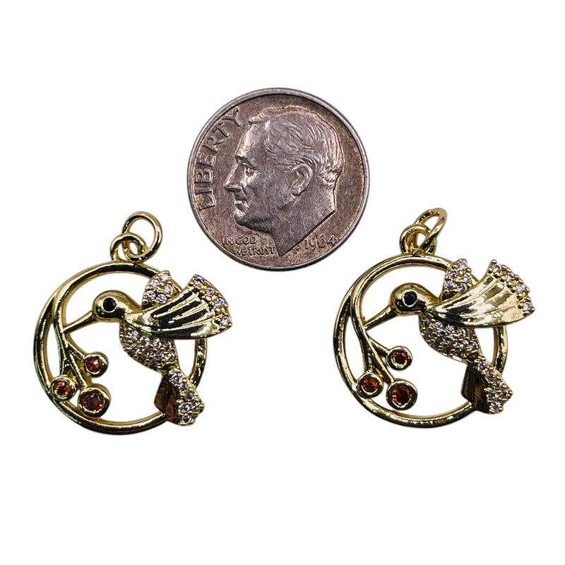 19mm Hummingbird Charm