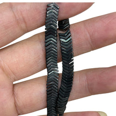 6x1mm Arrow Hematite Gunmetal