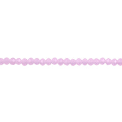 3mm Thunder Polish Glass Crystal Roundel Cut Rose Jade