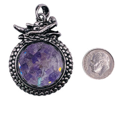 Amethyst Dragon Pendant