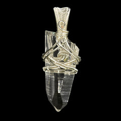 Supreme Quality Lemurian Pendant Master Wrapped Wired Technique Medium
