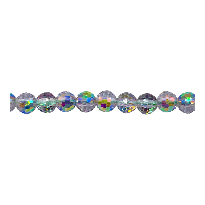 6mm Thunder Polish Round Disco Cut Green Blossom