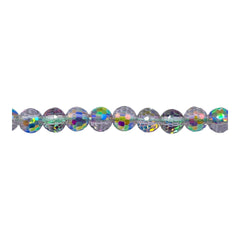 6mm Thunder Polish Round Disco Cut Green Blossom