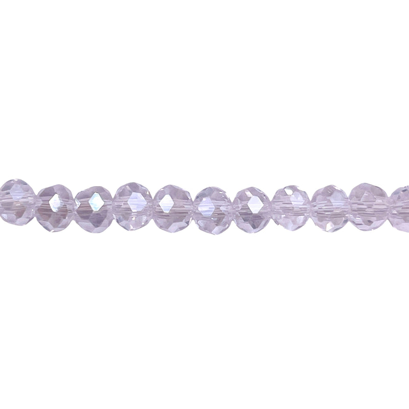 6mm Thunder Polish Glass Crystal Roundel Cut Crystal AB