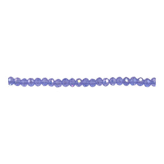 3mm Thunder Polish Glass Crystal Roundel Cut Lt. Purple AB