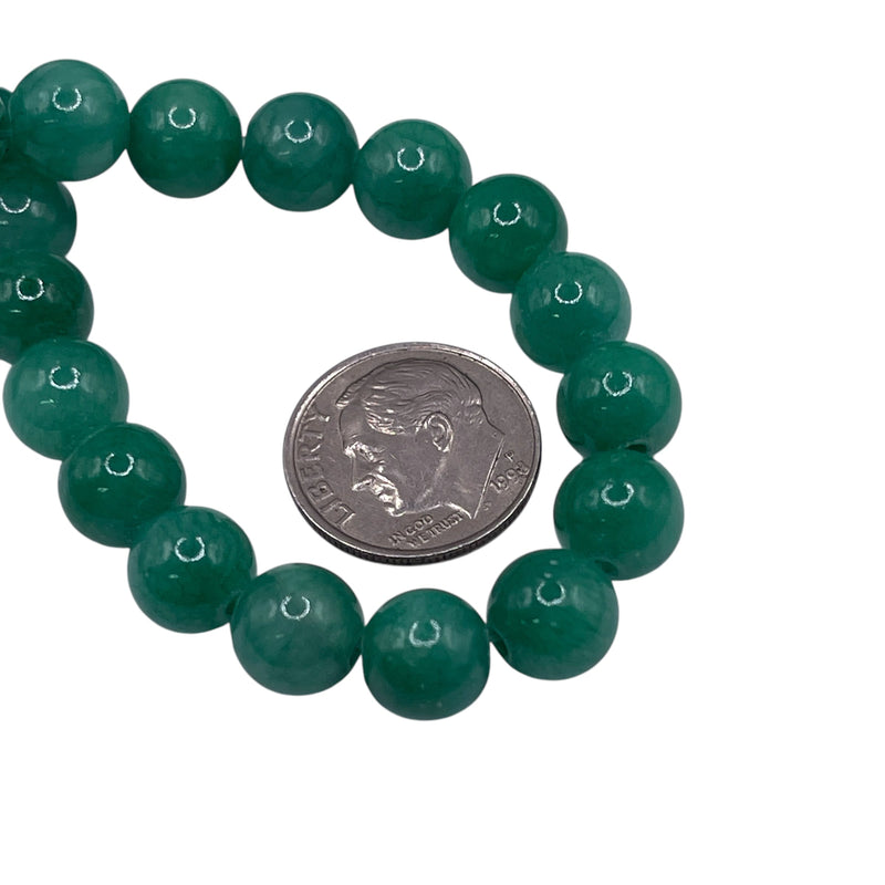 8mm Round Dyed Jade