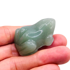 Green Aventurine  Frog