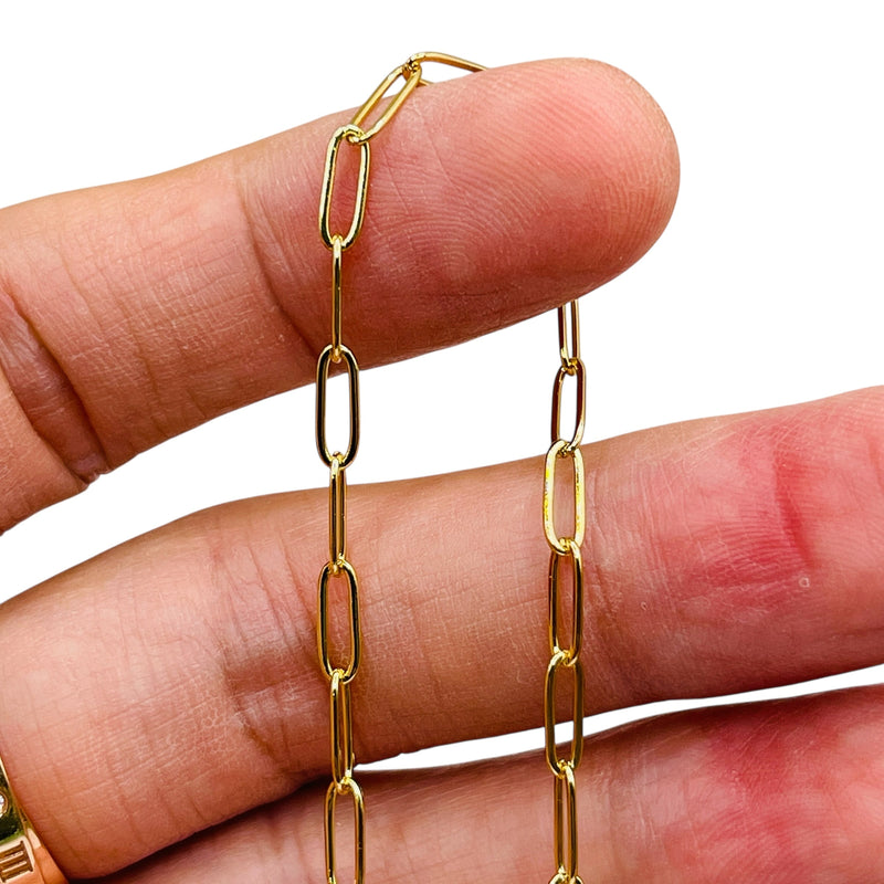 Losolo Chain 9x3mm 18K Gold Plated