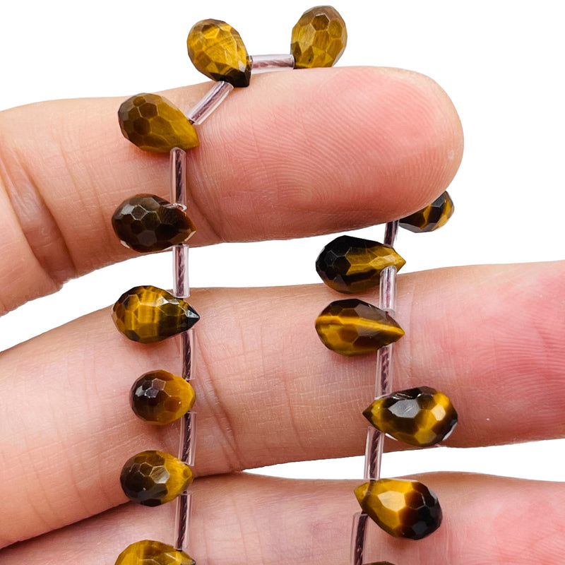 9x6mm Tear Drop Cut Tiger Eye