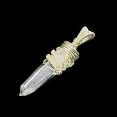 Supreme Quality Lemurian Pendant Master Wrapped Wired Technique Small