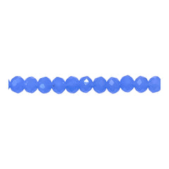 6mm Thunder Polish Glass Crystal Roundel Cut Lt. Sapphire Jade