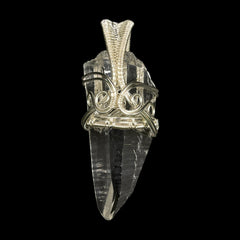 Supreme Quality Lemurian Pendant Master Wrapped Wired Technique Large