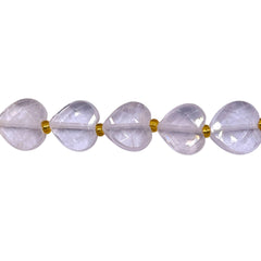 12mm Heart Cut Clear Quartz