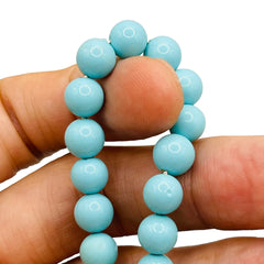 8mm Round Shell Pearl Turquoise