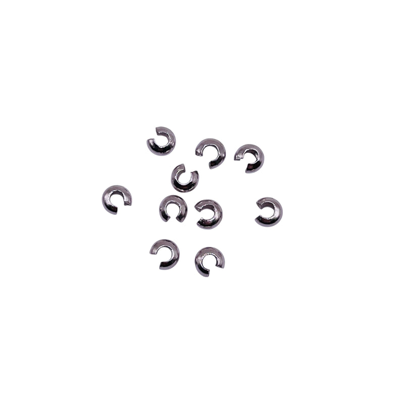 3mm Crimp Bead/Knot Cover 925 Silver